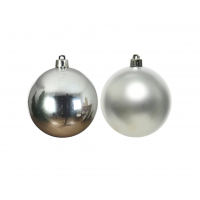 Kerstballen Zilver 12 Stuks 2